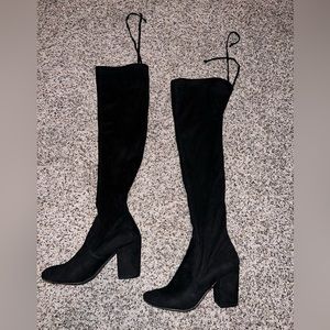 Thigh high heel boots